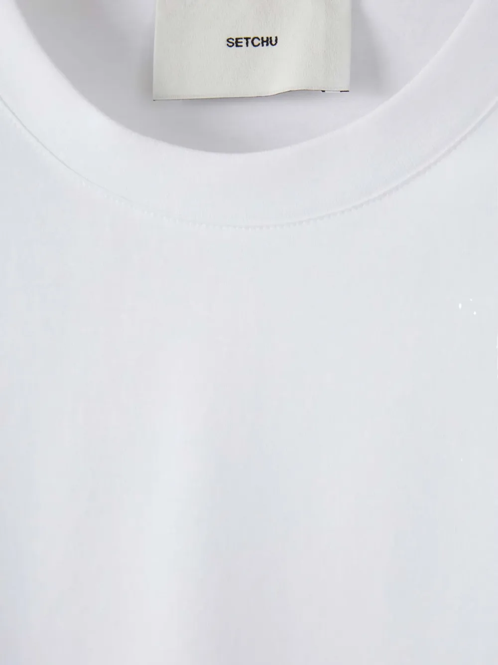 Setchu Crew-neck T-shirt In White