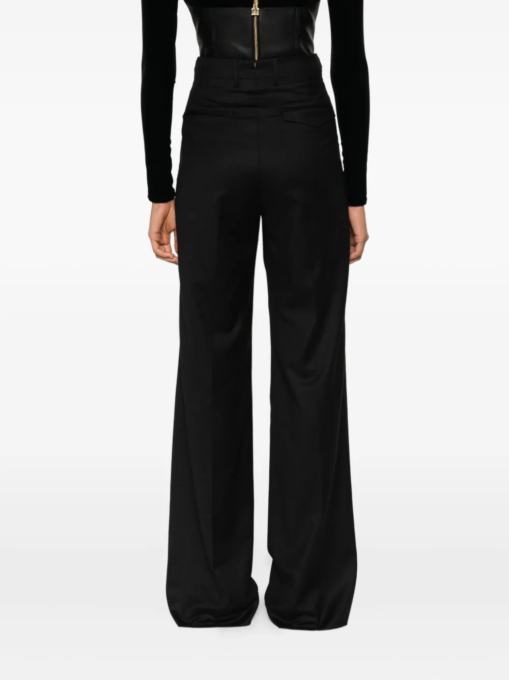 Berwich Simona Pleated-front Trousers In Black