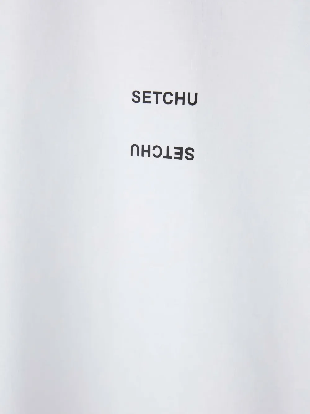  Setchu Logo-print Long-sleeve T-shirt - White 