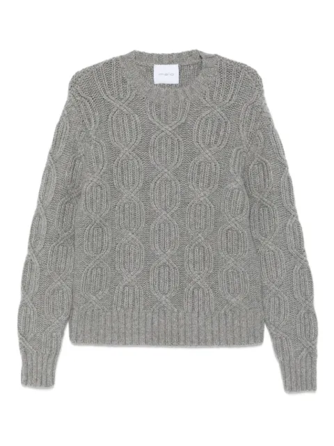 Malo cable-knit crew-neck sweater