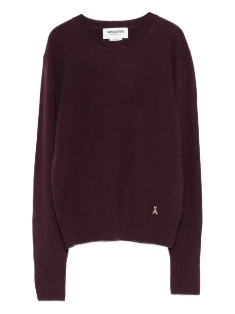 Patrizia Pepe logo-plaque cashmere sweater