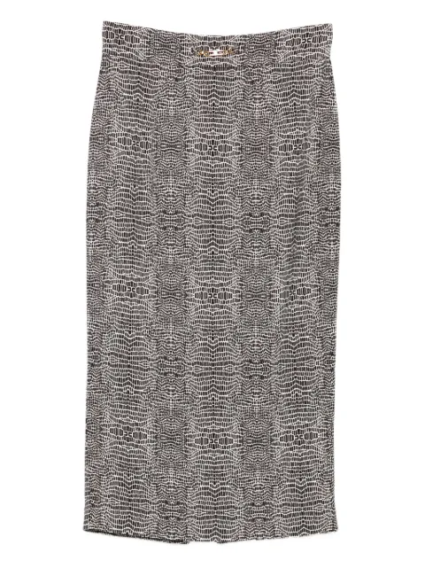 Elisabetta Franchi — python-print pencil skirt