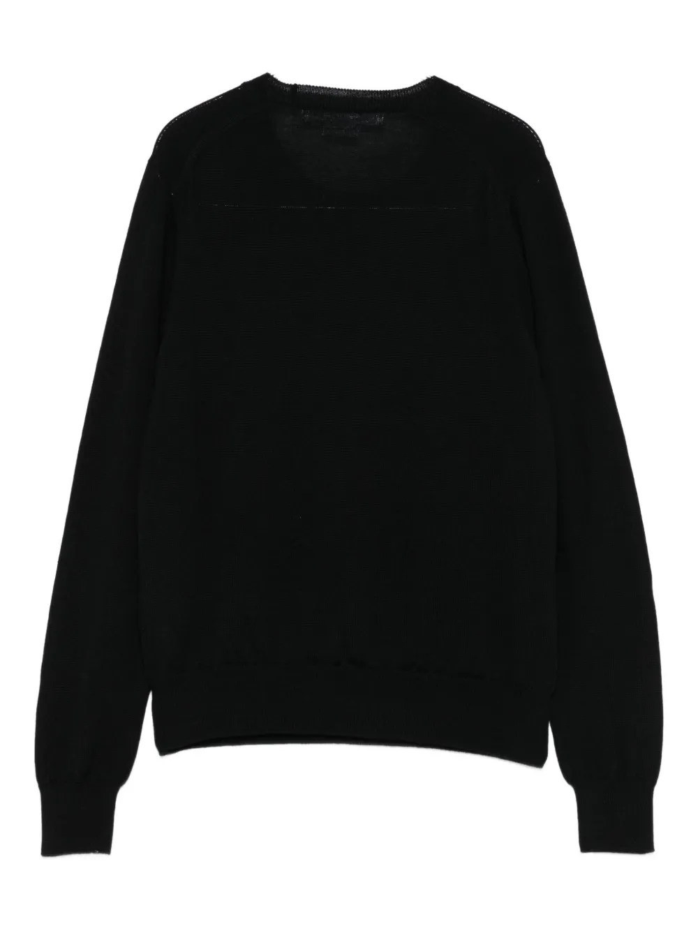 Comme Des Garçons Ruffled Sweater In Black
