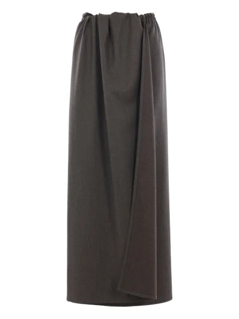 Dusan elastic-waist skirt