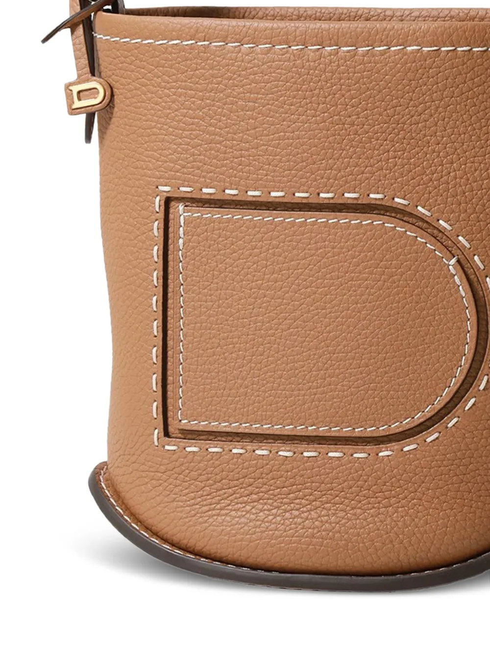 Delvaux D-motif shoulder bag - Bruin