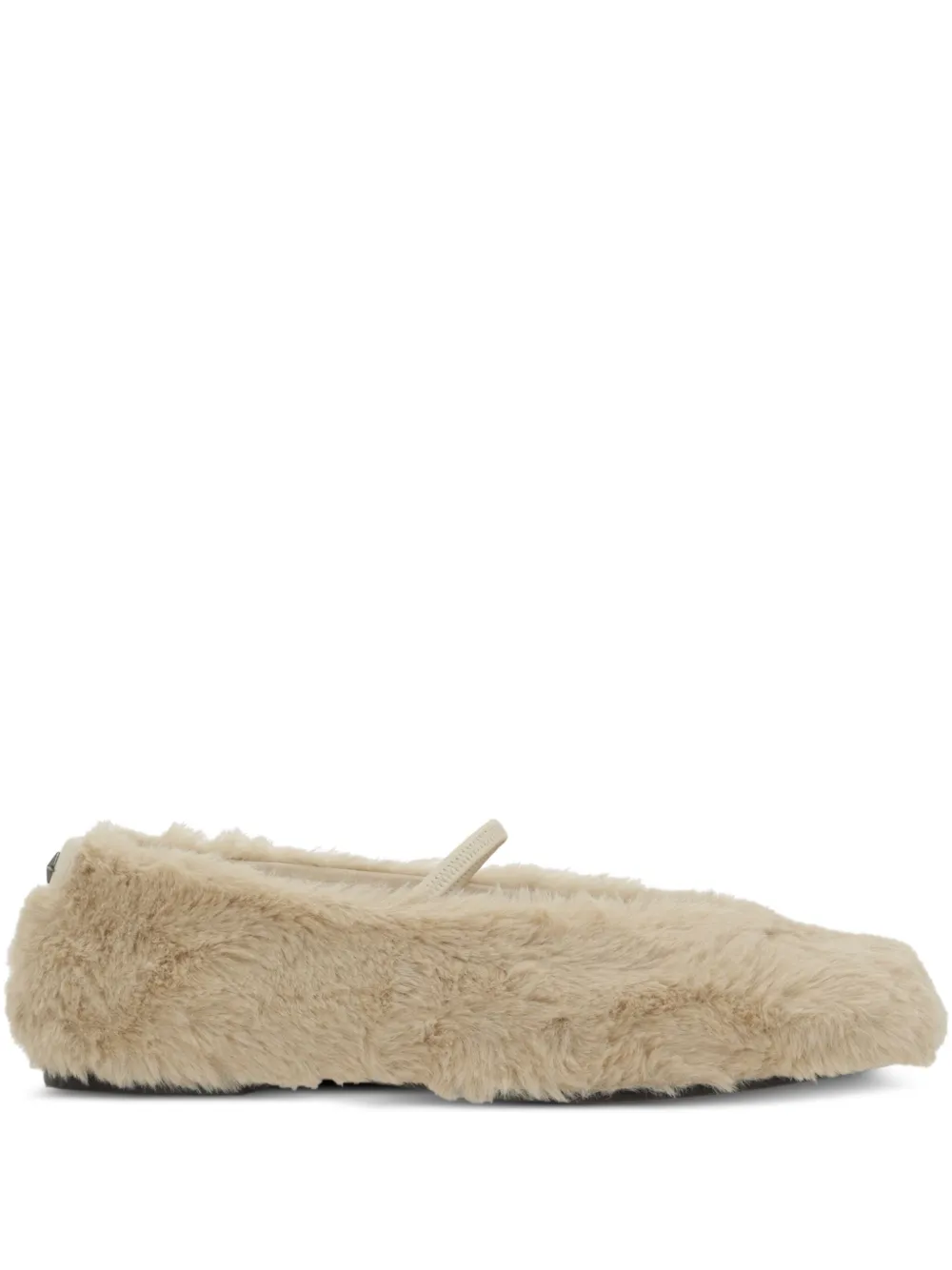 Nodaleto Cindy ballerina's van imitatiebont Beige