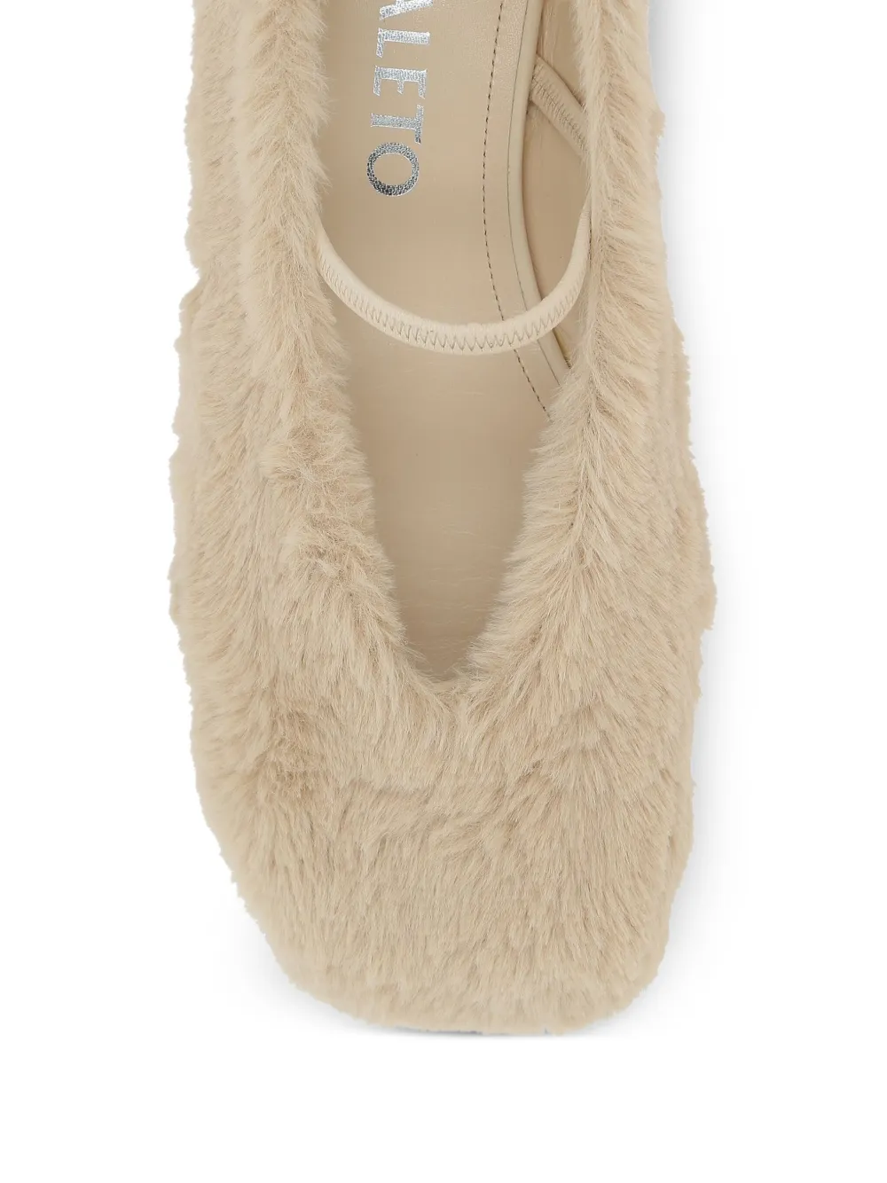 Nodaleto Cindy ballerina's van imitatiebont Beige