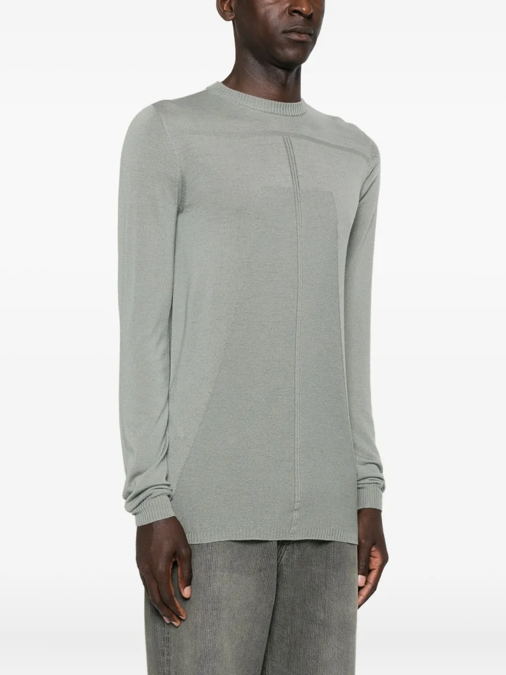Rick Owens Crew-neck Sweater In Gray
