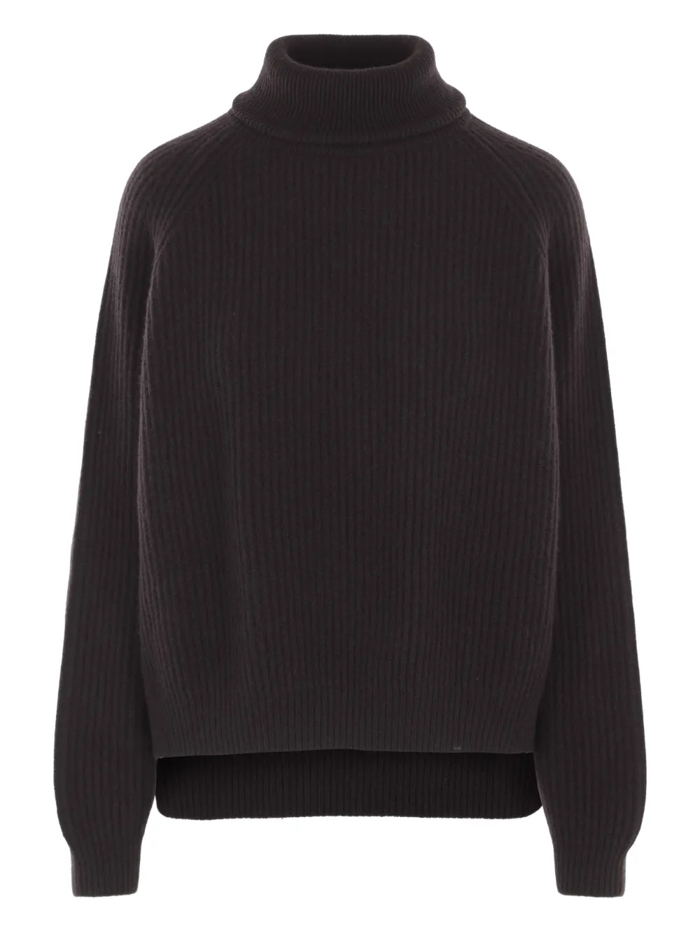 Dušan Ribbed Turtleneck Sweater In Brown