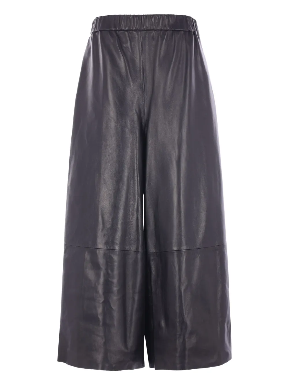 Dusan leather wide-leg trousers | Blue | Image 1