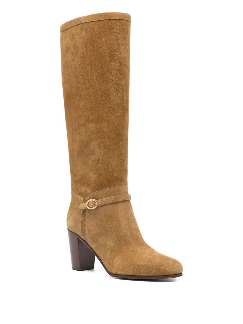 Valentino Garavani buckle-strap suede boots | Knee-High Boots | Image 2