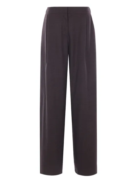 Dusan pleated elasticated-waist straight trousers