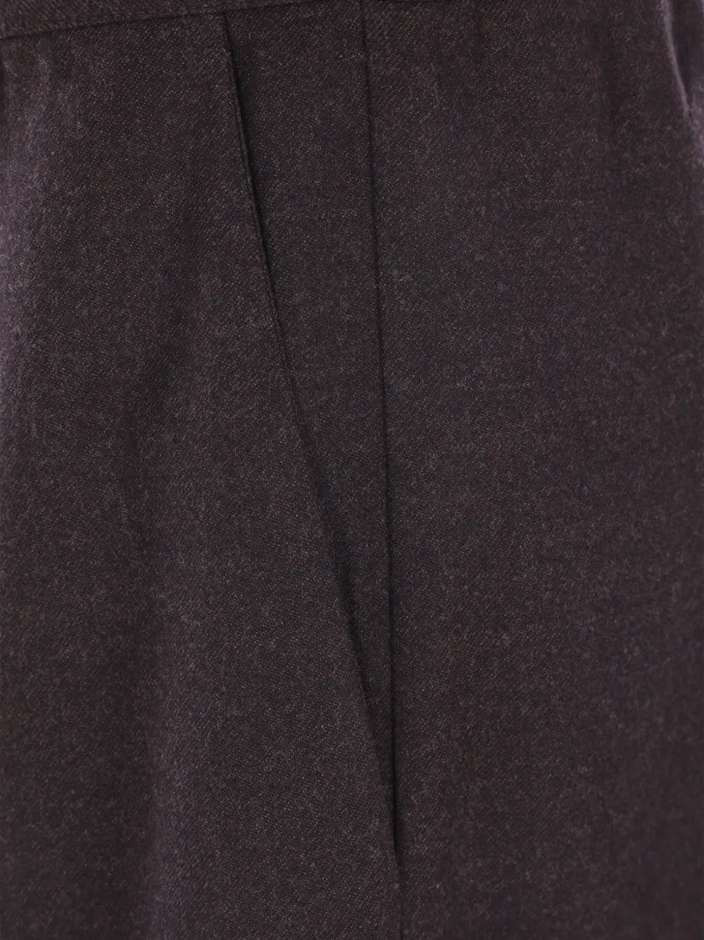 Dušan Pleated Elasticated-waist Straight Trousers In Brown