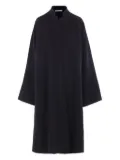 Dusan mandarin-collar wool coat - Black