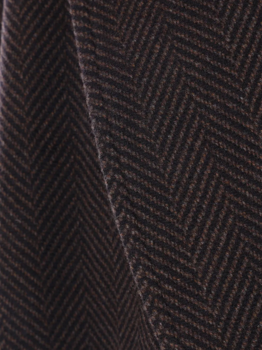 Dušan Herringbone Cashmere Coat In Brown