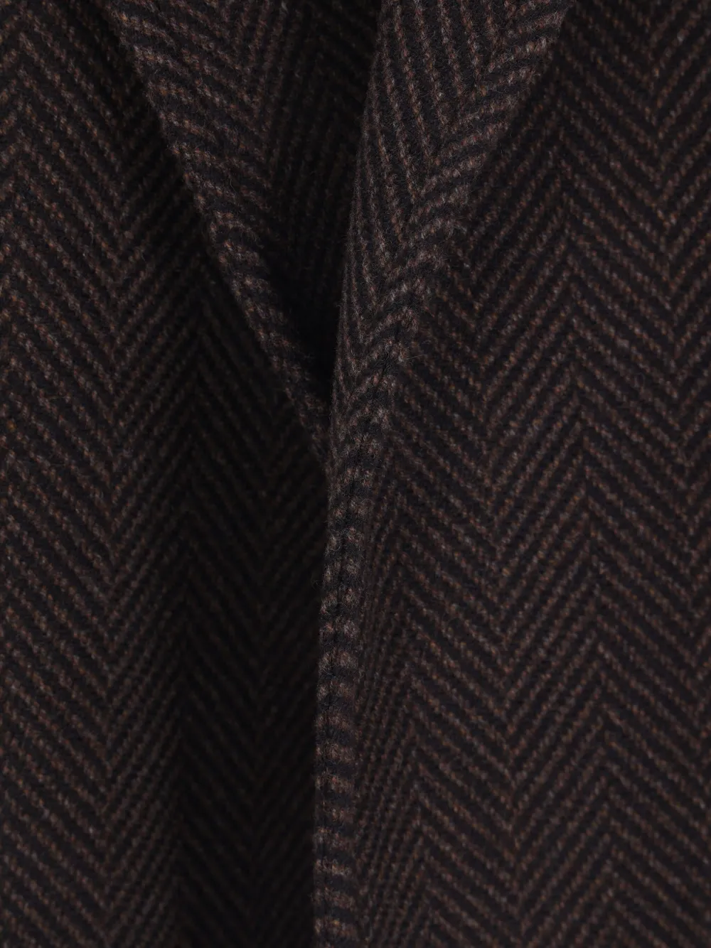 Dušan Herringbone Cashmere Coat In Brown