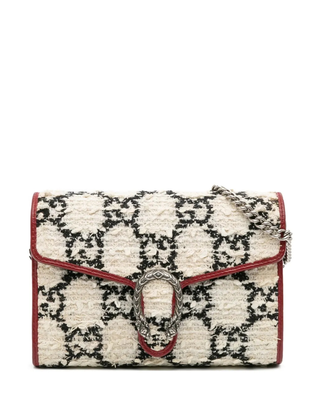 Gucci Pre-Owned 2016-2025 ミニ GGツイード ディオニュソス ウォレット オン チェーン ショルダーバッグ - Gucci Pre-Owned 2016-2025 ミニ GGツイード ディオニュソス ウォレット オン チェーン ショルダーバッグ -