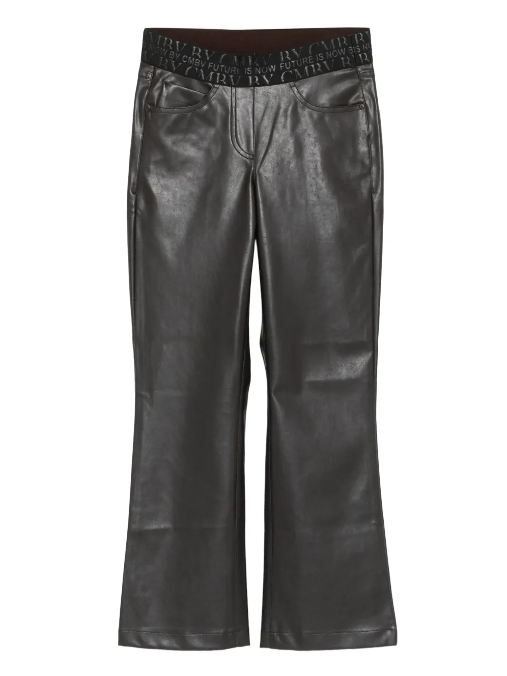 Cambio waistband-detail flared trousers | Black | Image 1