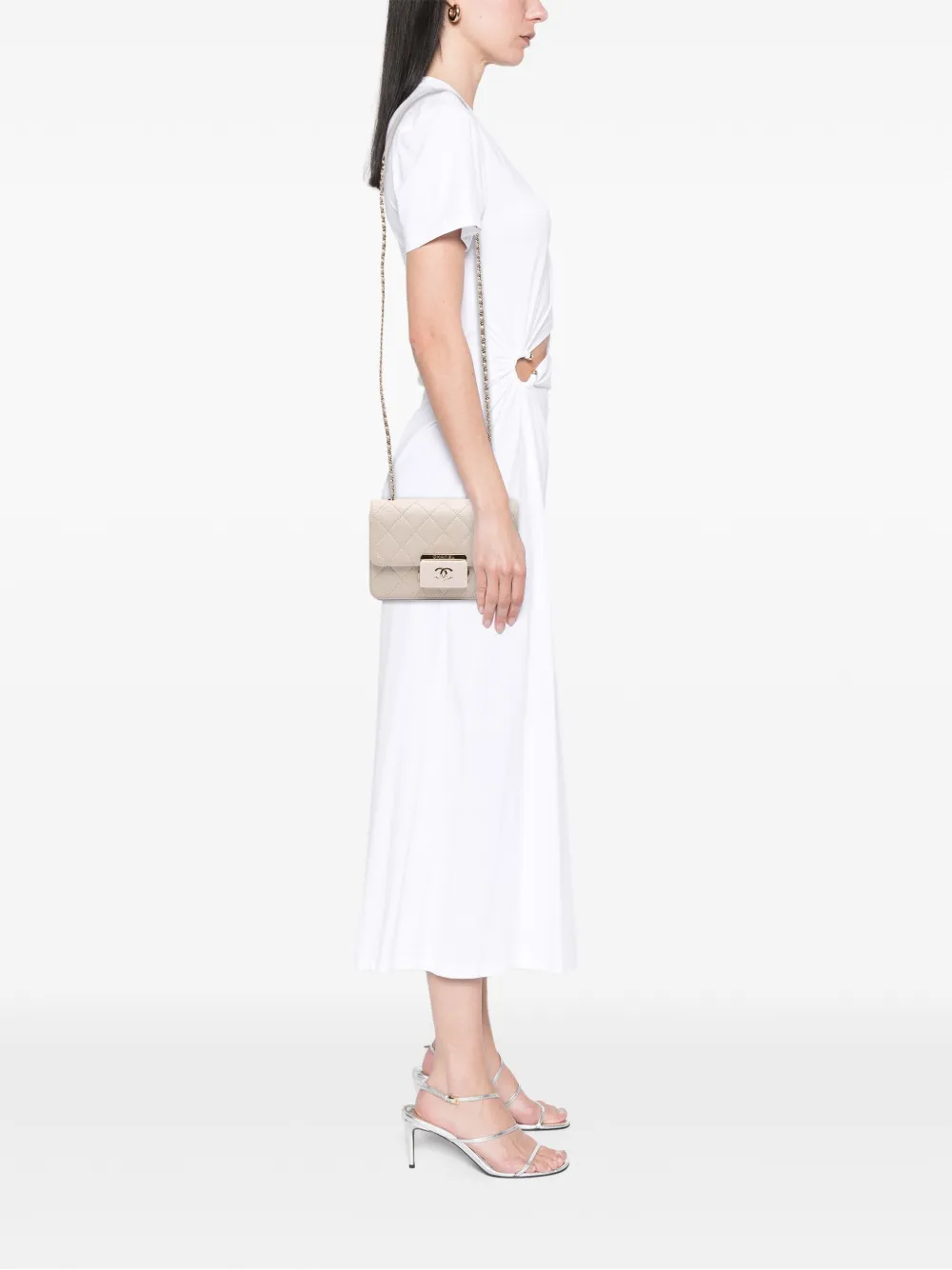 CHANEL Pre-Owned 2017-2018 Mini Lambskin Beauty Lock Flap crossbody bag | Pre-Owned | Image 2