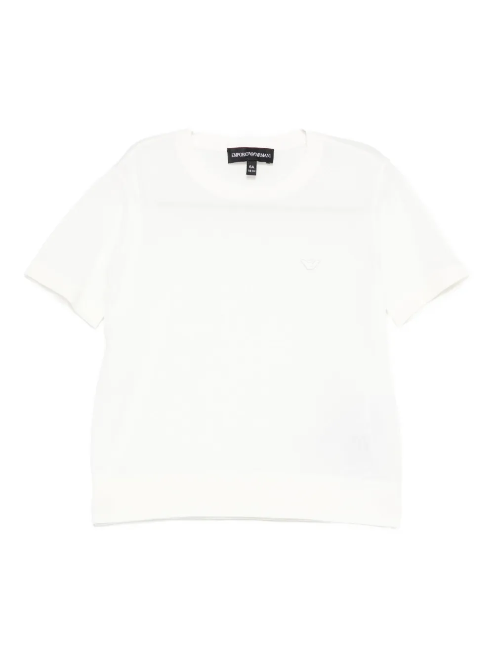 Emporio Armani Eagle-logo Short-sleeve T-shirt In White