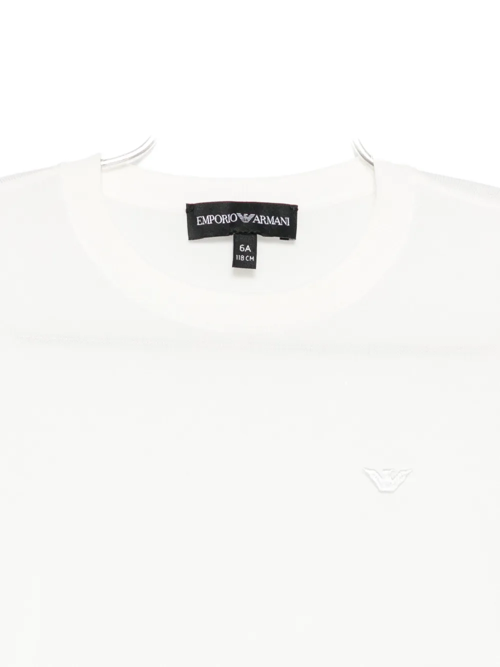 Emporio Armani Eagle-logo Short-sleeve T-shirt In White