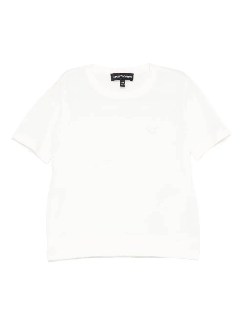 Emporio Armani Kids eagle-logo short-sleeve T-shirt | White | Image 1