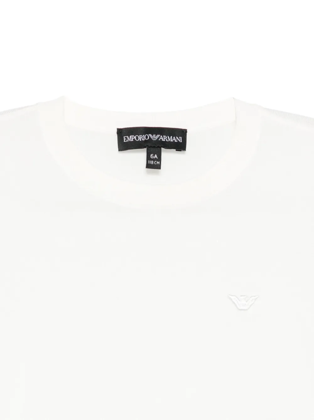 Emporio Armani Kids T-shirt met logo en korte mouwen Wit