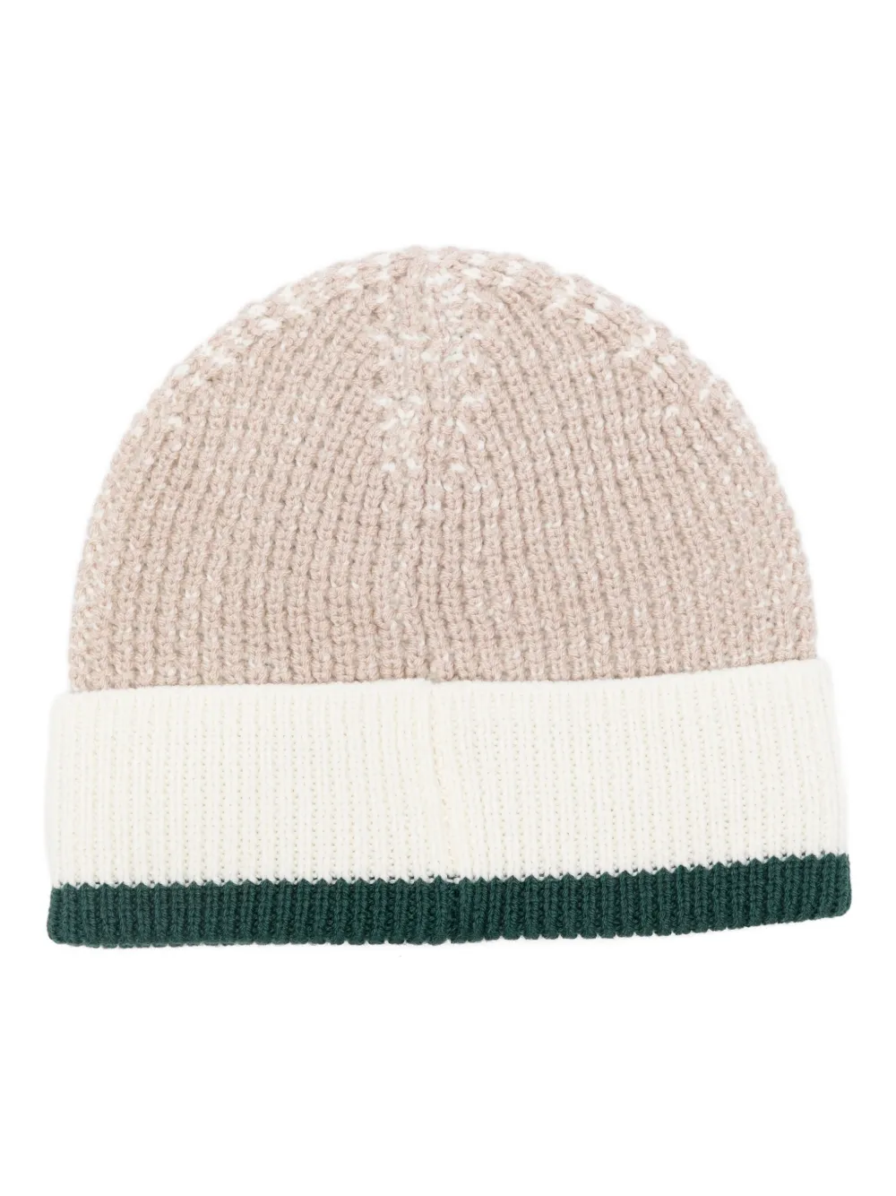 Emporio Armani Virgin Wool-blend Beanie In Neutral