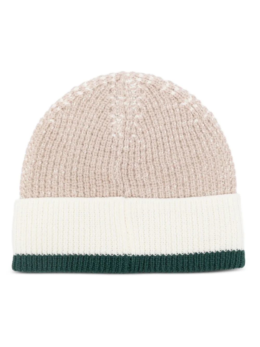 Emporio Armani Kids Gebreide muts - Beige