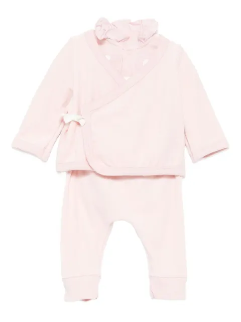 Petit Bateau heart-print babygrow (set of three)