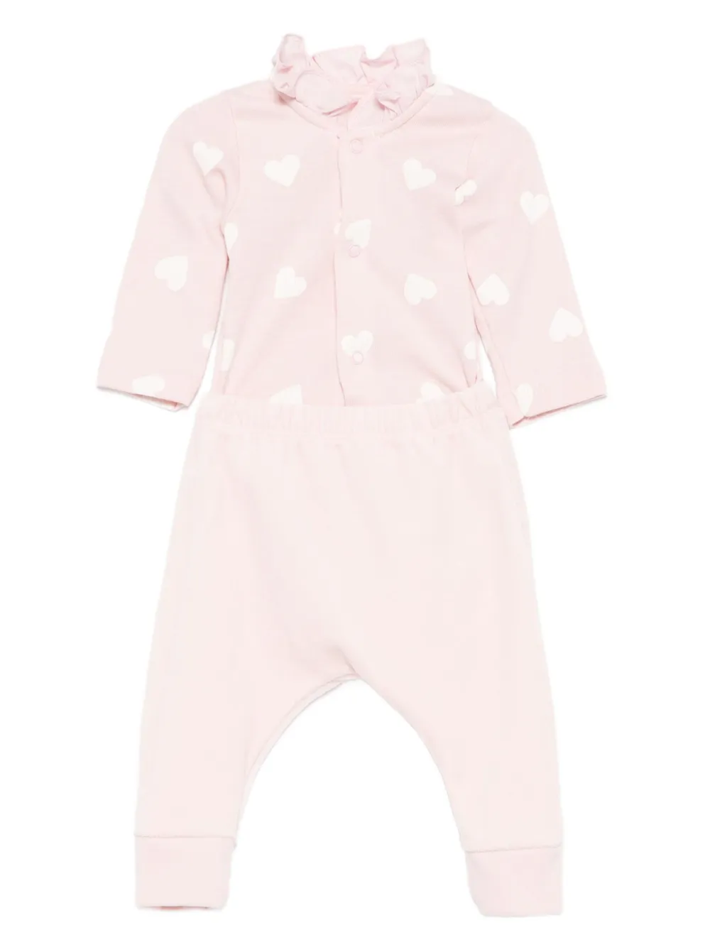 Petit Bateau heart-print babygrow (set of three) | Babygrow Sets | Image 2