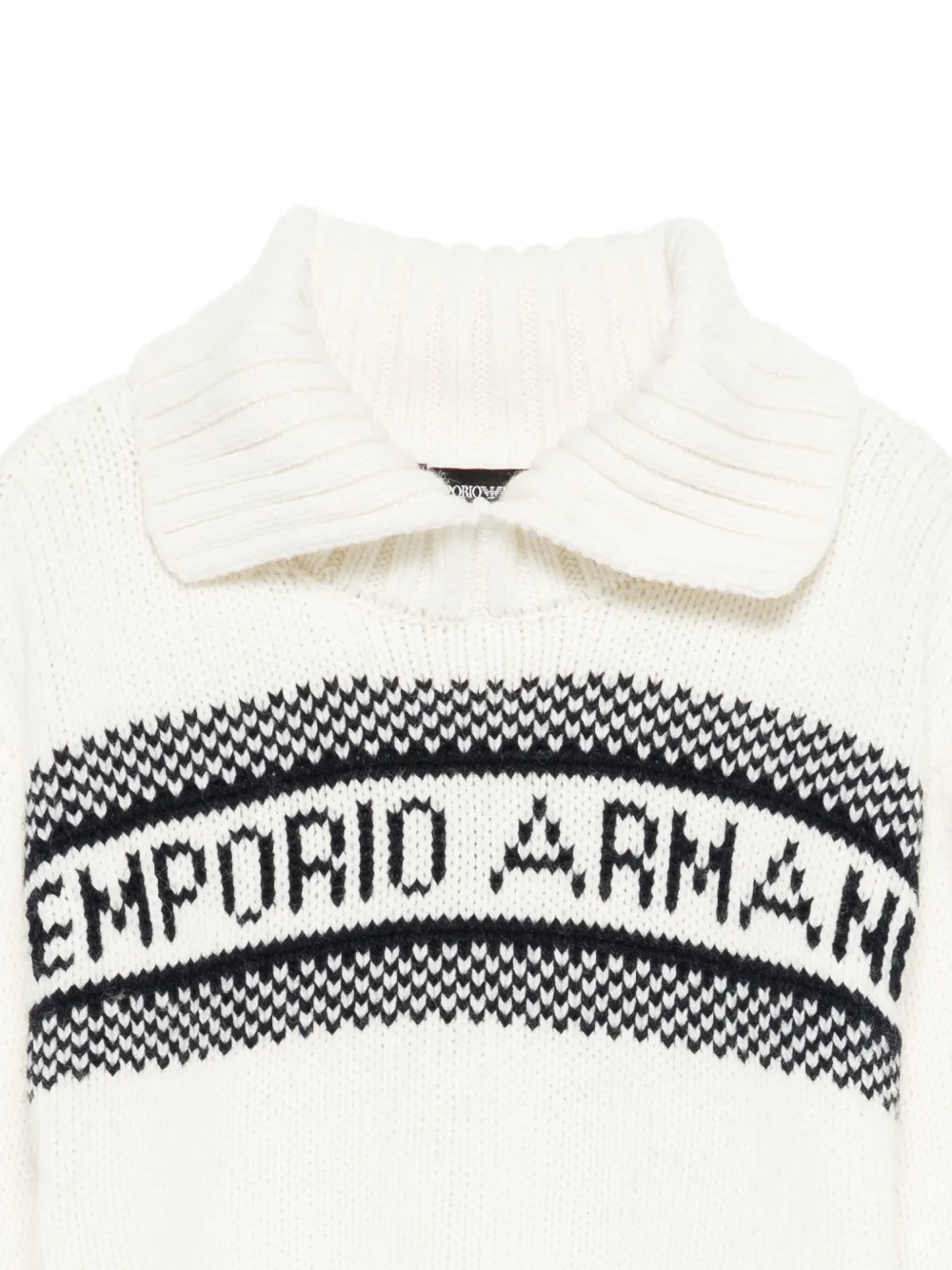 Emporio Armani Kids Poloshirt verfraaid met logo Wit