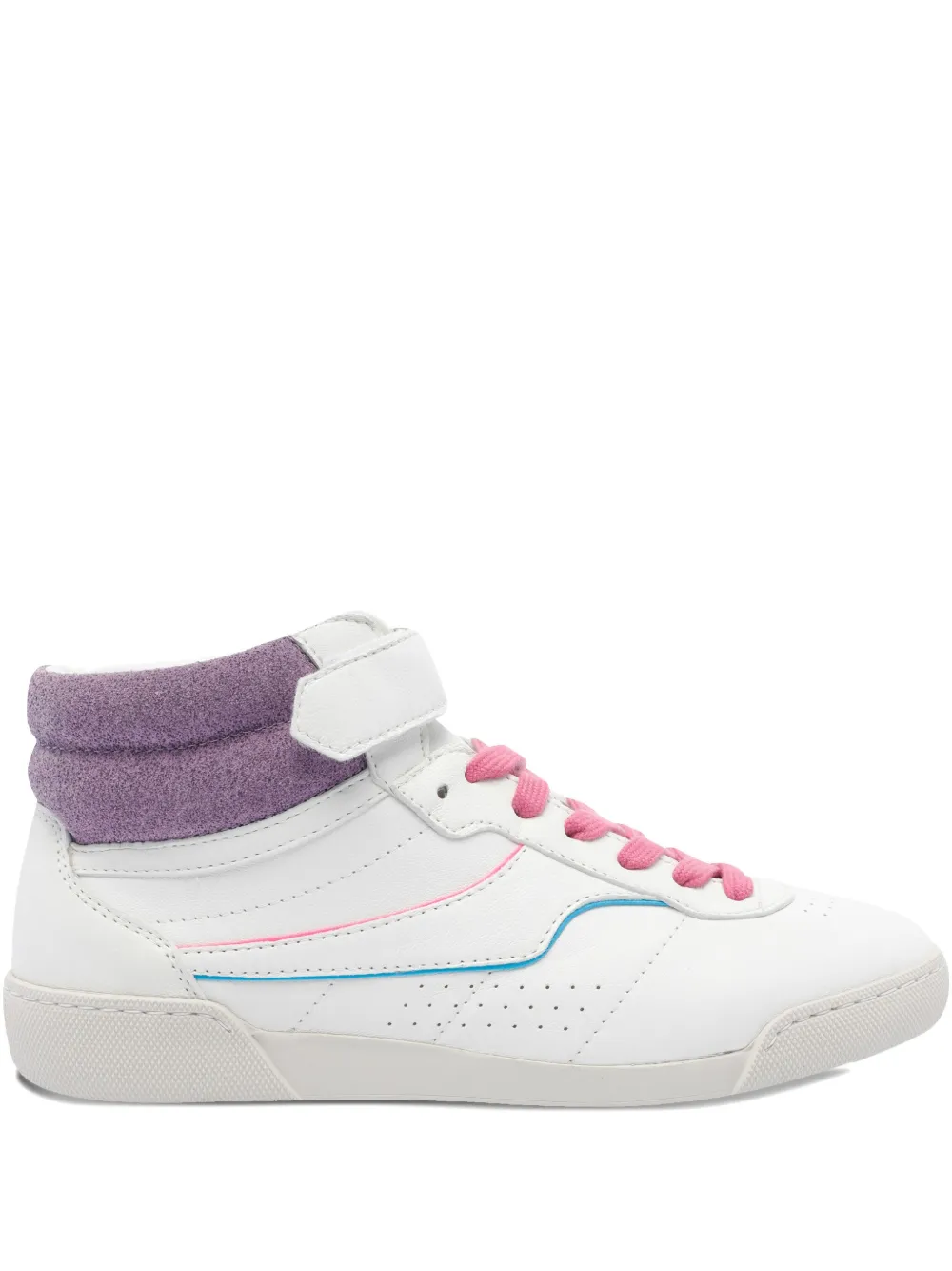 Abica Touch-strap High-top Sneakers In White