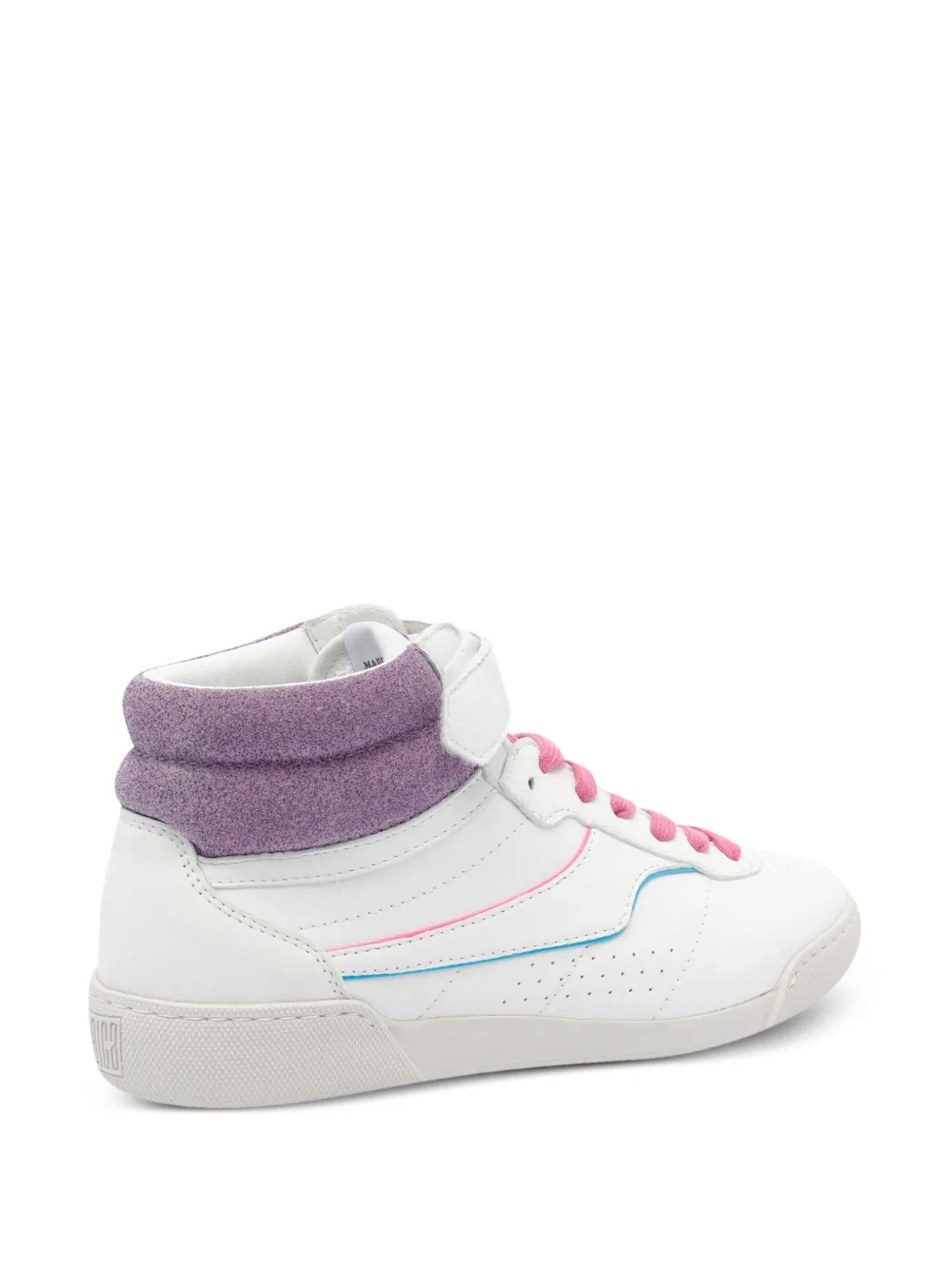 ABICA touch-strap high-top sneakers White
