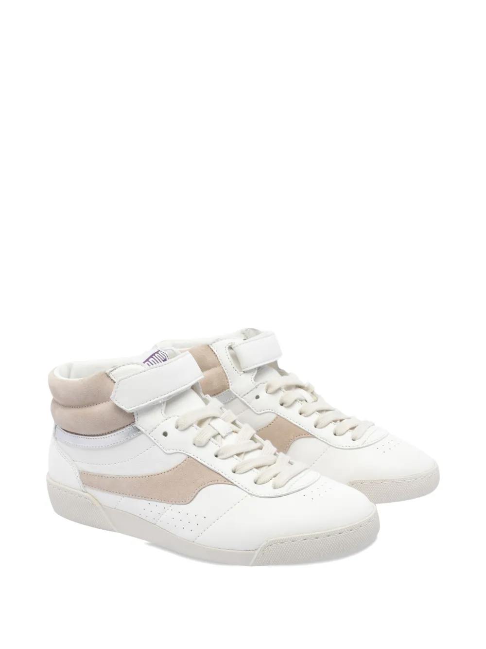 ABICA perforated-details sneakers - Wit
