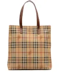 Burberry Pre-Owned 2000-2007 Haymarket Check Coated Canvas tote bag - Brown