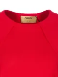 Curve balloon-sleeve midi dress - Red