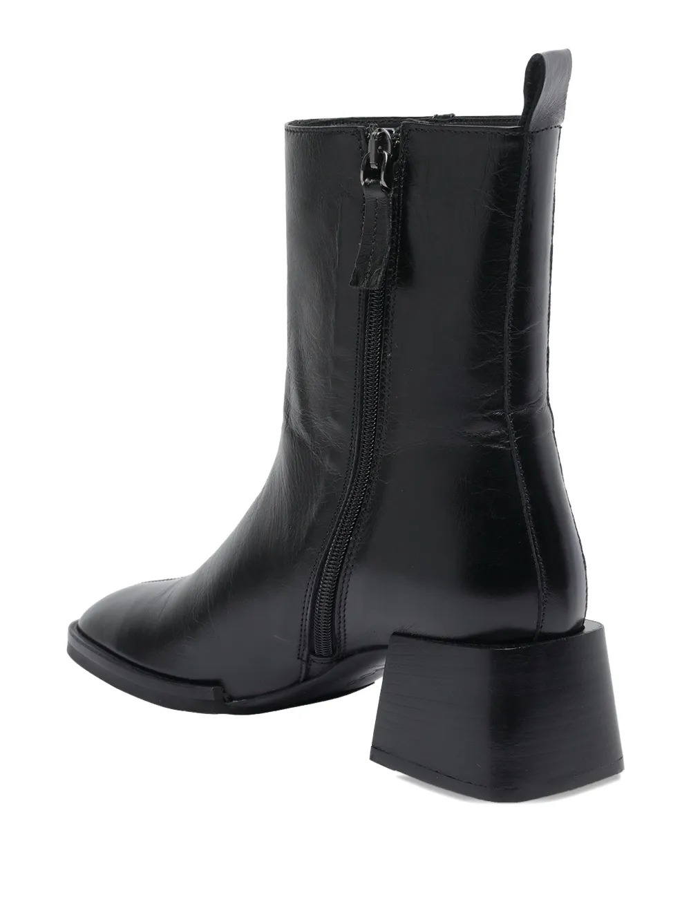 Poeve 50mm Leather Boots In Black