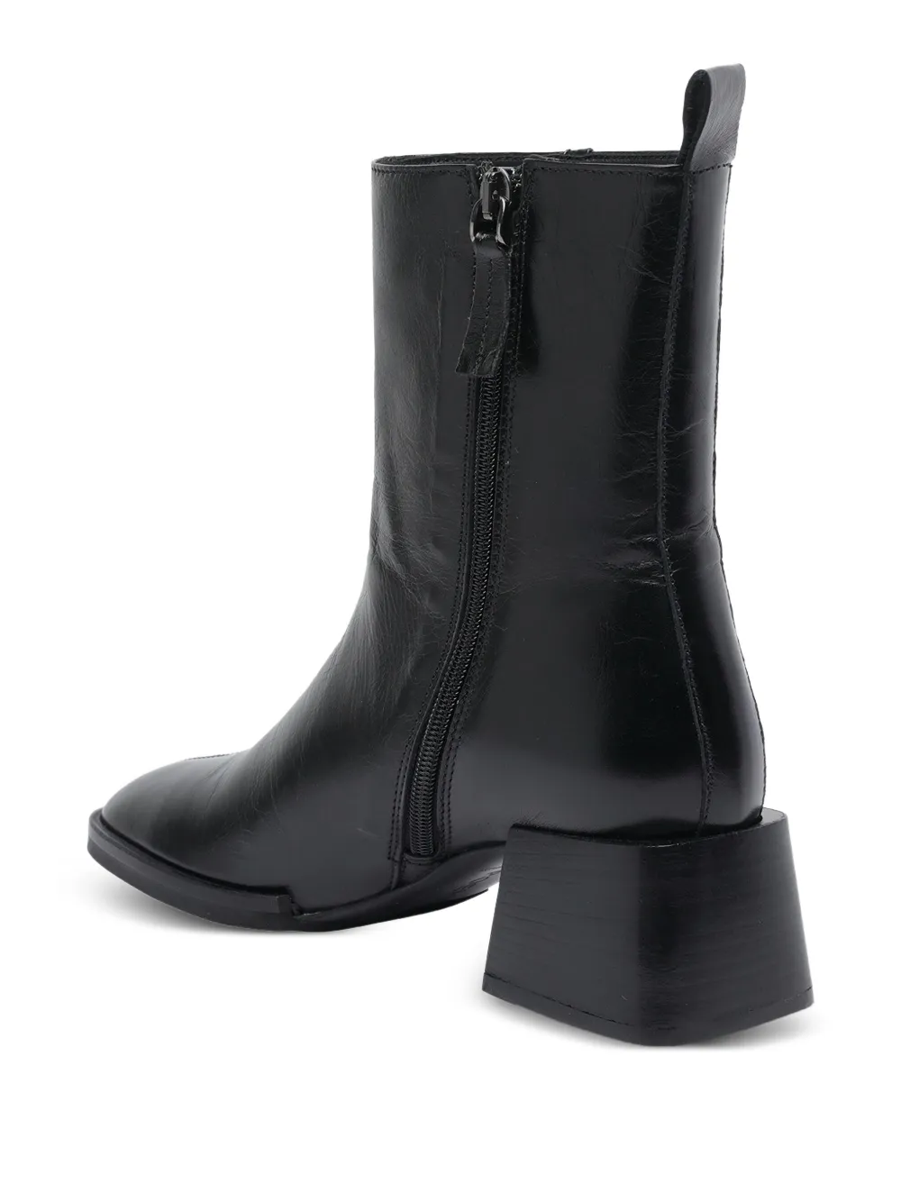 POEVE 50mm leather boots Black