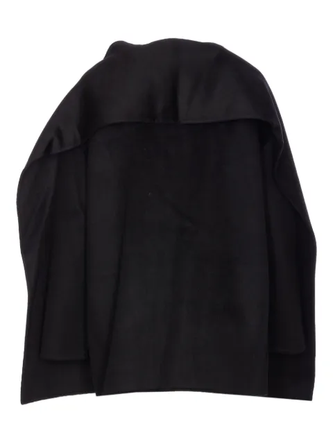 THE DYNAMIS STUDIO button-fastening cape coat