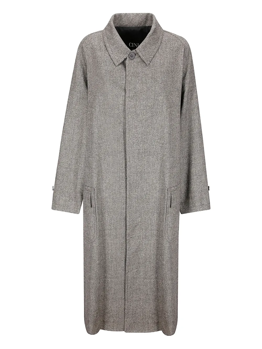 Cini collared single-breasted coat | Grey | Image 1