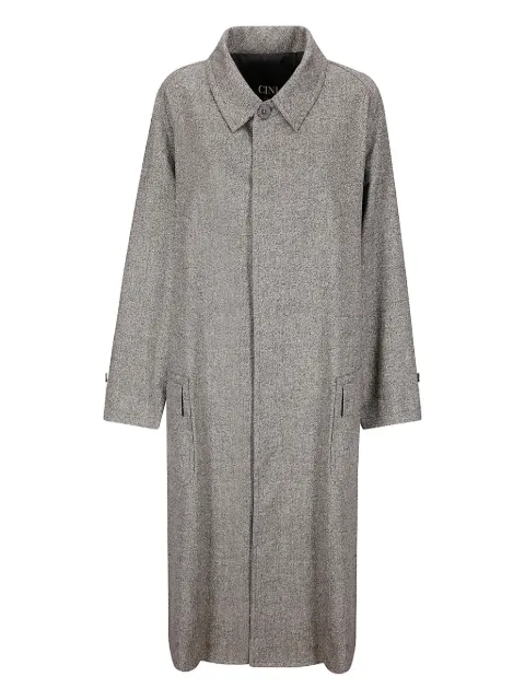 Cini collared single-breasted coat