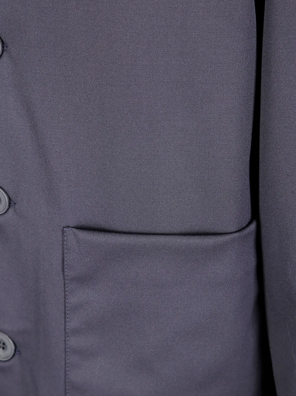 Cini Mandarin-collar Patch-pocket Jacket In Blue