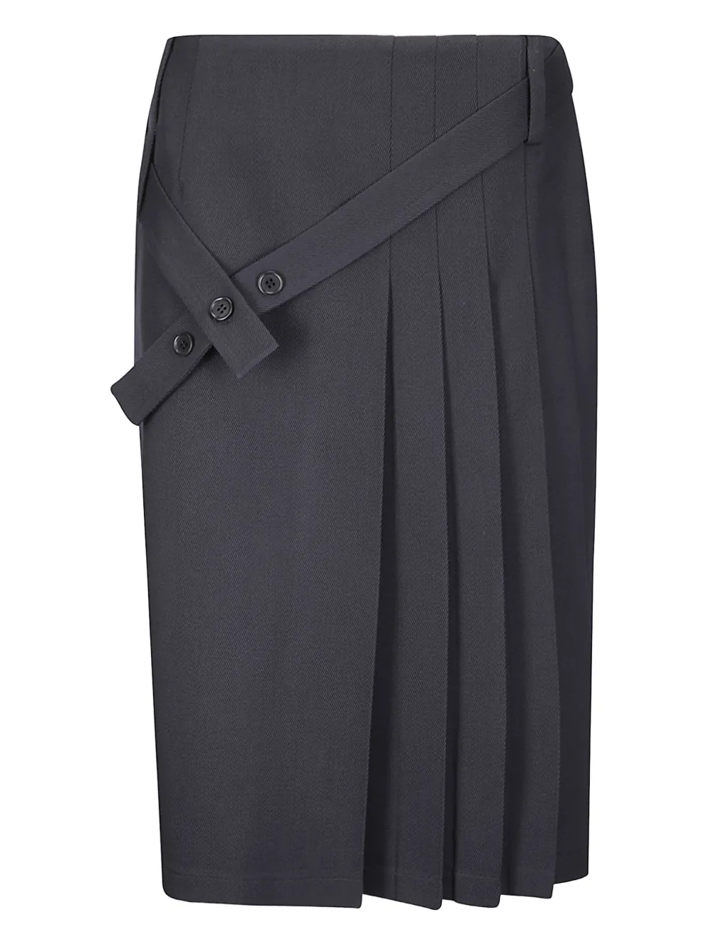 Sibel Saral virgin-wool midi pleated skirt | Black | Image 1