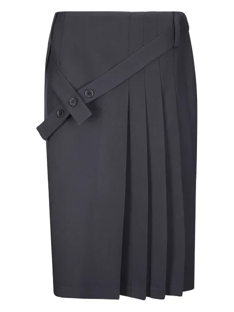 Sibel Saral virgin-wool midi pleated skirt