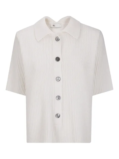 Sibel Saral short-sleeve ribbed polo top