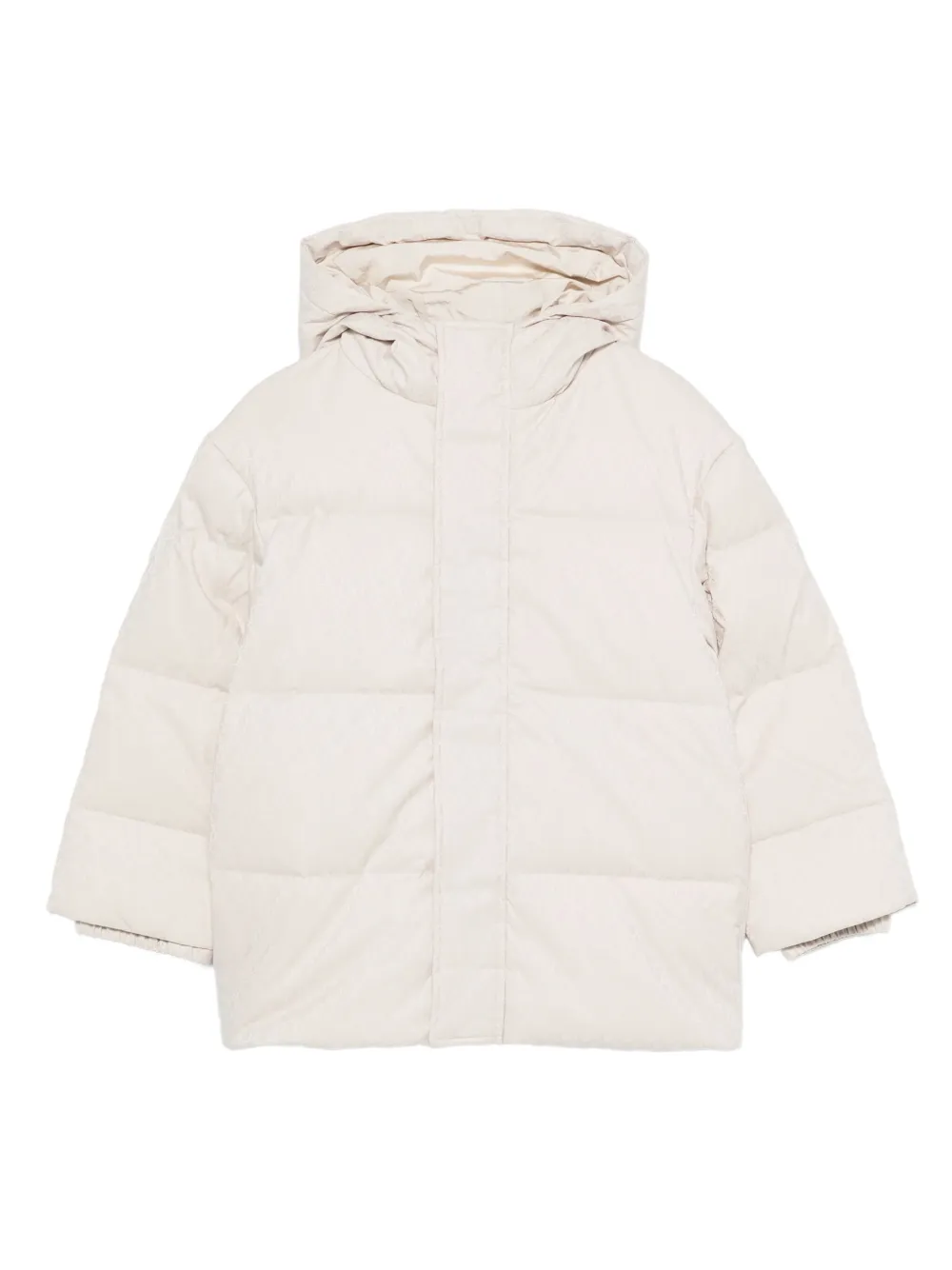 Emporio Armani Kids quilted hooded coat | Neutrals | Image 1