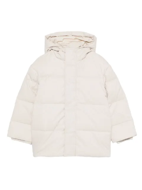 Emporio Armani Kids quilted hooded coat