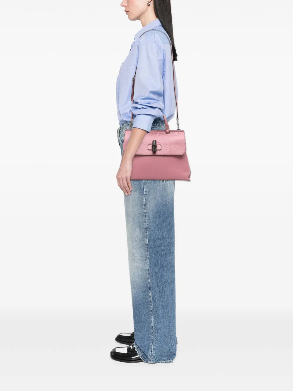 Gucci Pre-Owned 2016-2025 Medium Leather Bamboo Daily satchel | Pre-Owned | Image 2