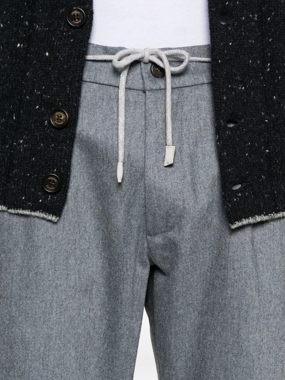 Eleventy Broek met trekkoord en toelopende pijpen Blauw